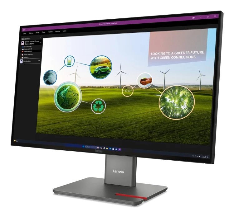 Lenovo ThinkVision P27q-40 27"QHD 120Hz 350nits AG USB HDMI DP Eclipse Black