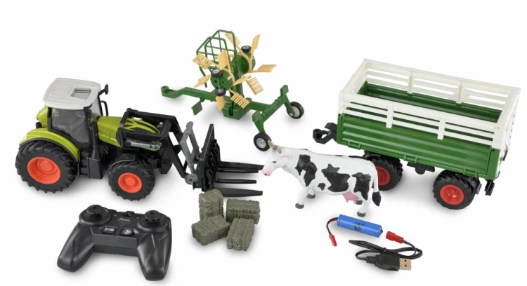 Amewi RC Traktor z XL Pakiet Akcesoriów LiIon 500mAh zielony/6+