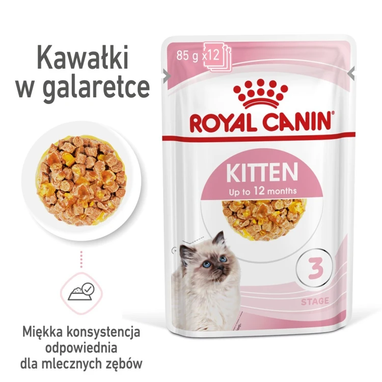 ROYAL CANIN FHN Kitten Instinctive in Jelly  - mokra karma dla kociąt - 12x85g