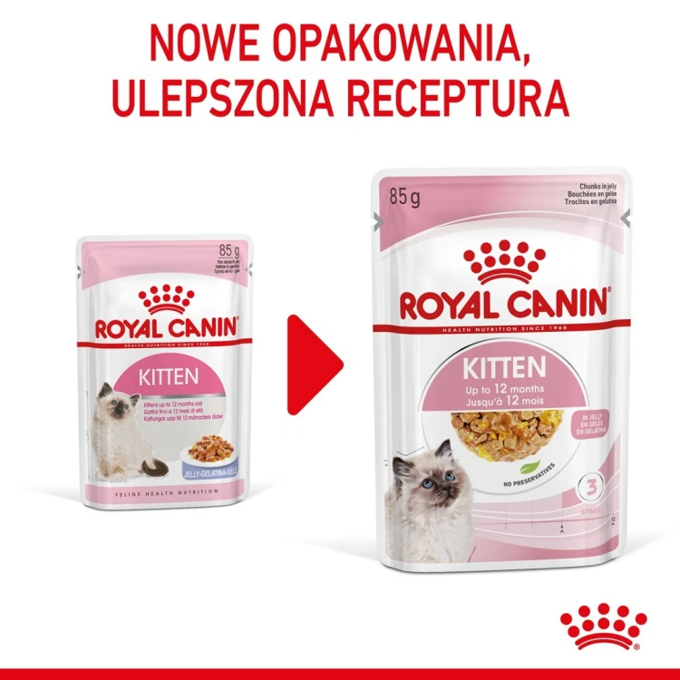 ROYAL CANIN FHN Kitten Instinctive in Jelly  - mokra karma dla kociąt - 12x85g