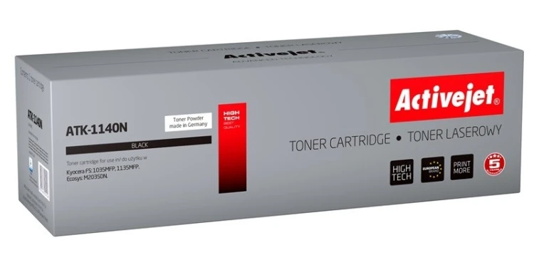 Activejet ATK-1140N Toner (zamiennik Kyocera TK-1140; Supreme; 7200 stron; czarny)