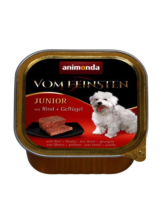 ANIMONDA Vom Feinsten Junior wołowina z drobiem - mokra karma dla szczeniąt - 150 g