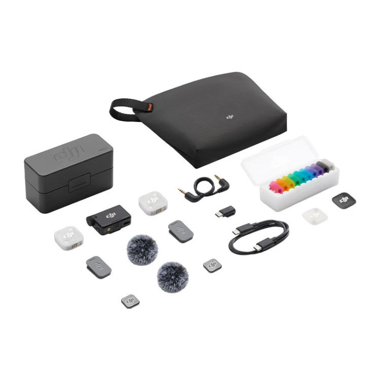 System mikrofonów bezprzewodowych DJI Mic Mini 2 (2 TX + 1 RX + Etui ładujące)