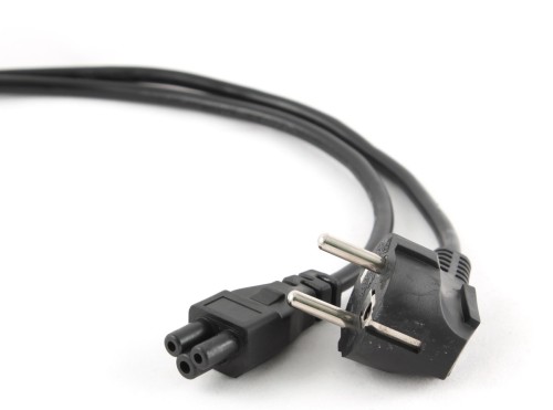 GEMBIRD KABEL ZASILAJĄCY DO NOTEBOOKA KONICZYNKA C5 (3 PIN) VDE 1M, CZARNY