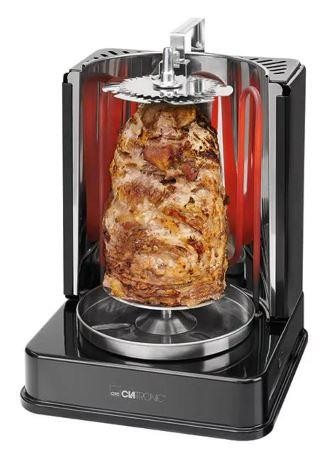 Grill elektryczny do kebabu Clatronic DVG 3686 (pionowy; 1400W; kolor czarny)