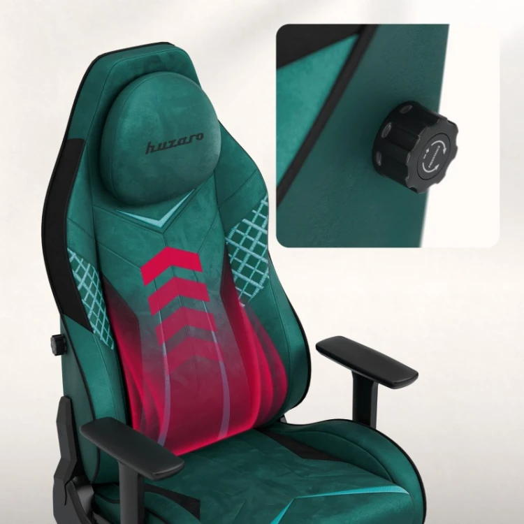 Fotel gamingowy zamszowy Force 8.3 Green