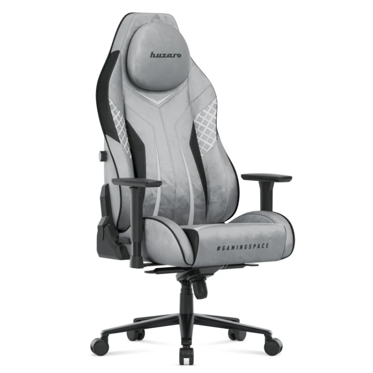 Fotel gamingowy zamszowy Force 8.3 Grey