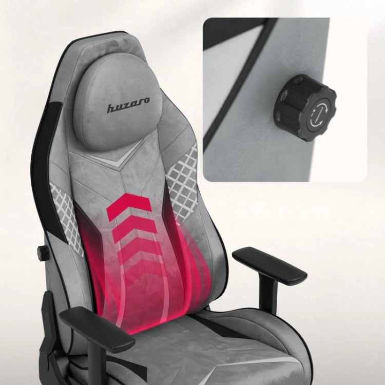 Fotel gamingowy zamszowy Force 8.3 Grey