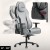 Fotel gamingowy zamszowy Force 8.3 Grey