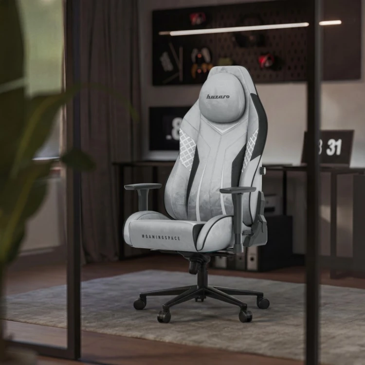 Fotel gamingowy zamszowy Force 8.3 Grey