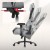 Fotel gamingowy zamszowy Force 8.3 Grey
