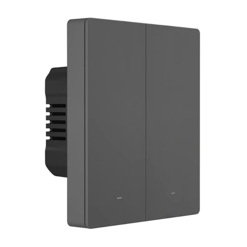 Włącznik światła SONOFF M5-2C-80 Matter over WiFi 2-kanałowy (grafitowy)