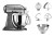 Robot kuchenny KitchenAid Artisan 5KSM175PSEMS (300W)