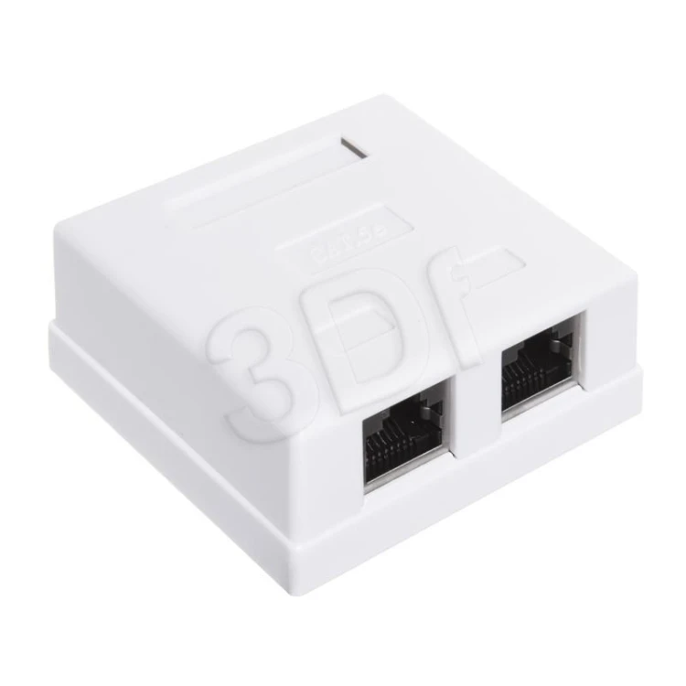 ALANTEC Gniazdo natynkowe STP kat.5e 2xRJ45 GN004 (kolor biały)