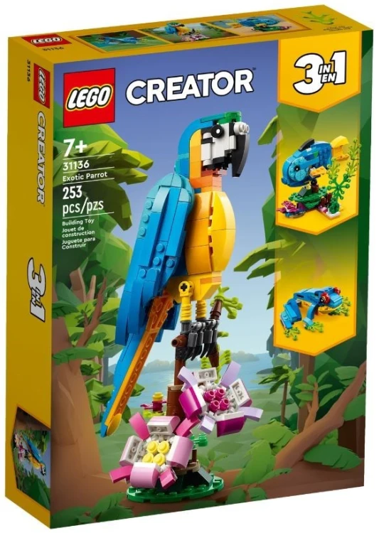 LEGO Creator 3w1 31136 - Egzotyczna papuga