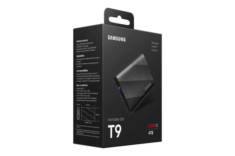 Dysk SSD Samsung T9 4TB MU-PG4T0B/EU
