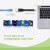 Techly ICOC USBC-RJ45 kabel sieciowy Czarny 0,144 m