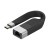 Techly ICOC USBC-RJ45 kabel sieciowy Czarny 0,144 m