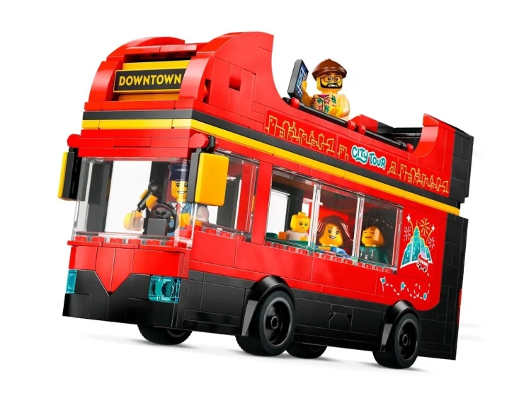 LEGO City 60407 - Czerwony, piętrowy autokar