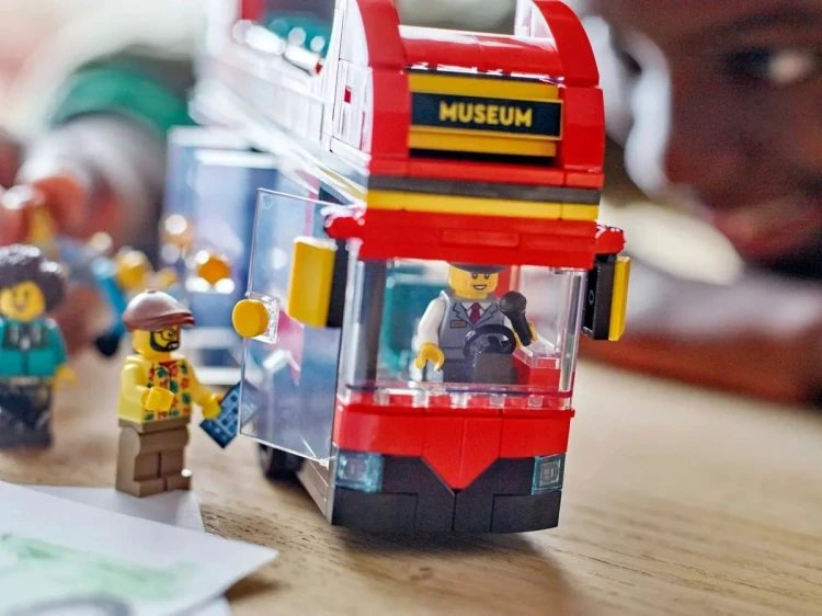 LEGO City 60407 - Czerwony, piętrowy autokar