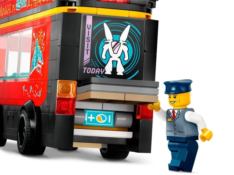 LEGO City 60407 - Czerwony, piętrowy autokar