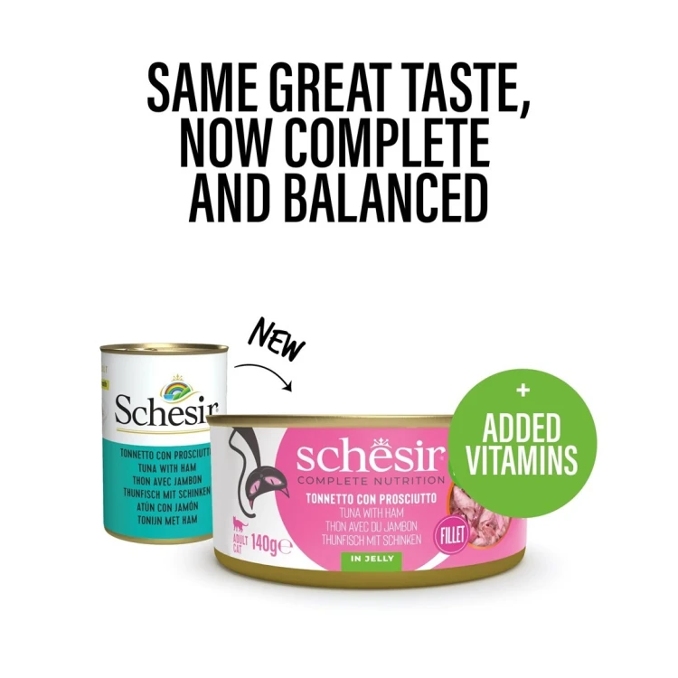 SCHESIR Adult Tuńczyk z szynką 140g