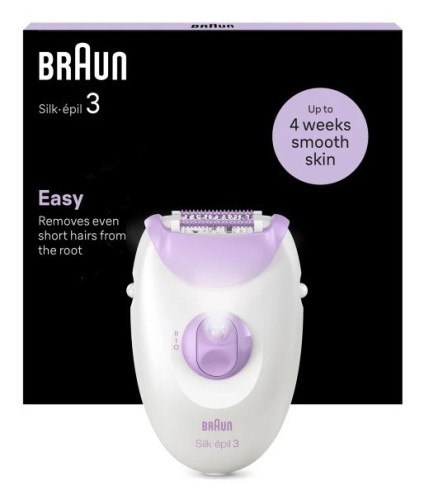 Depilator Braun Silk-épil 3 3-000 20 pęset(y) Fioletowy, Biały