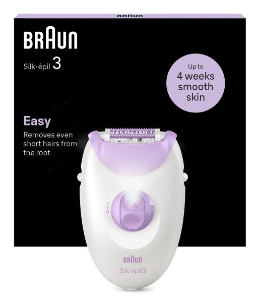 Depilator Braun Silk-épil 3 3-000 20 pęset(y) Fioletowy, Biały