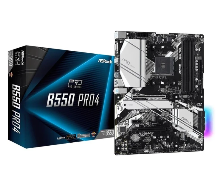 Płyta główna Asrock B550 Pro4 Socket AM4 ATX AMD B550