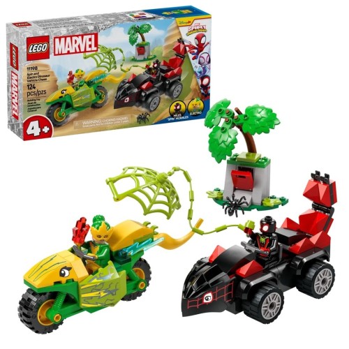 LEGO Marvel Super Heroes 11198 - Pościg Spina za Electro w dinopojeździe