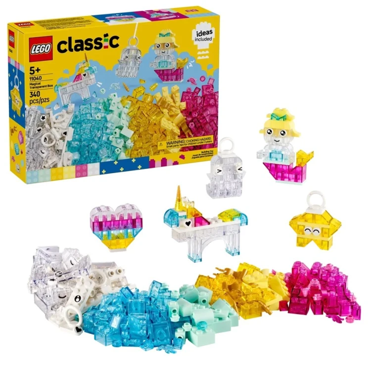 LEGO Classic 11040 - Magiczny zestaw z przezroczystymi klockami