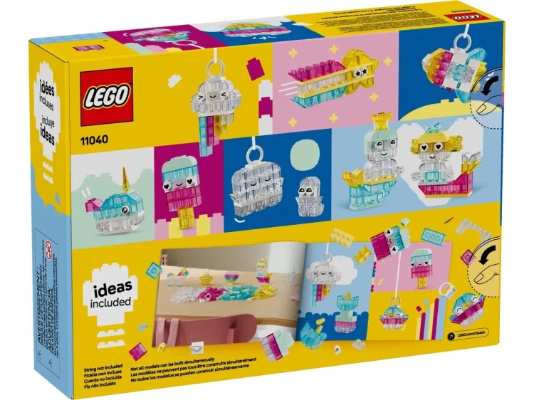 LEGO Classic 11040 - Magiczny zestaw z przezroczystymi klockami