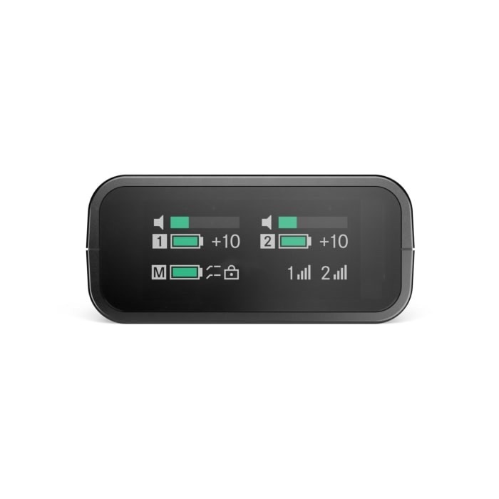 Sennheiser PROFILE WIRELESS 2-CHANNEL SET - 2-kanałowy odbiornik 2,4 GHz, 2 mikrofony na klipsie, akcesoria, etui ładujące, pokrowiec