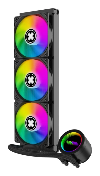 Xilence XC997 system chłodzenia komputerów Procesor Zestaw do chłodzenia płynami 12 cm Czarny 1 szt.