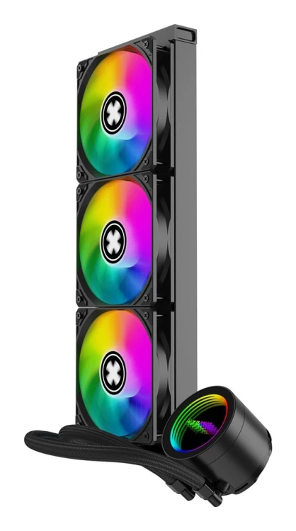 Xilence XC997 system chłodzenia komputerów Procesor Zestaw do chłodzenia płynami 12 cm Czarny 1 szt.