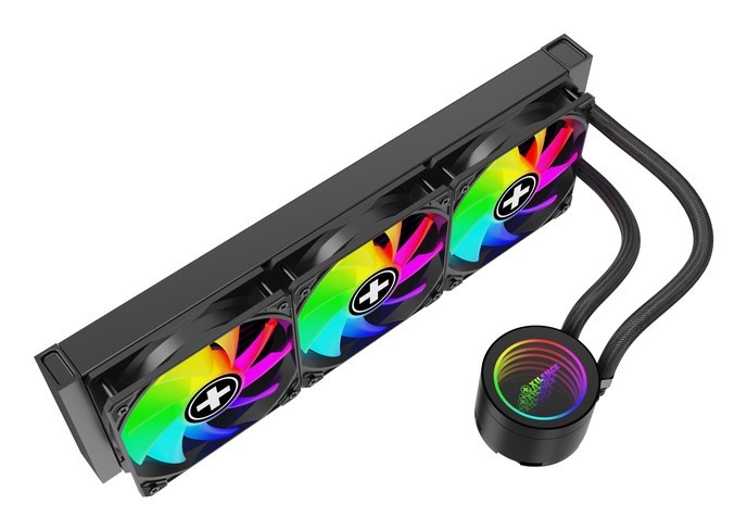 Xilence XC997 system chłodzenia komputerów Procesor Zestaw do chłodzenia płynami 12 cm Czarny 1 szt.