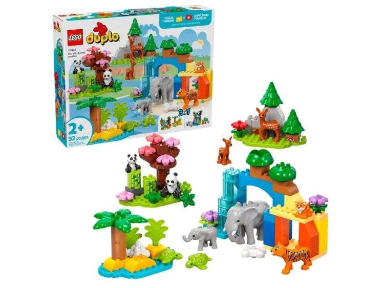 LEGO DUPLO 10446 Rodziny dzikich zwierząt 3 w 1