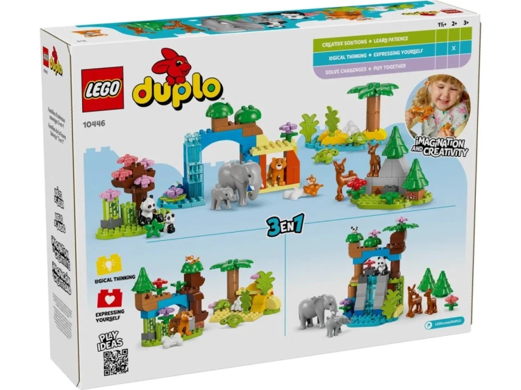 LEGO DUPLO 10446 Rodziny dzikich zwierząt 3 w 1
