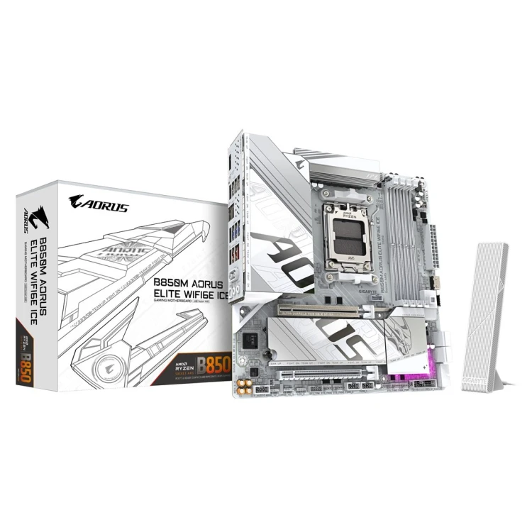 Płyta główna GIGABYTE B850M AORUS ELITE WIFI6E ICE AMD B850 AM5 micro ATX