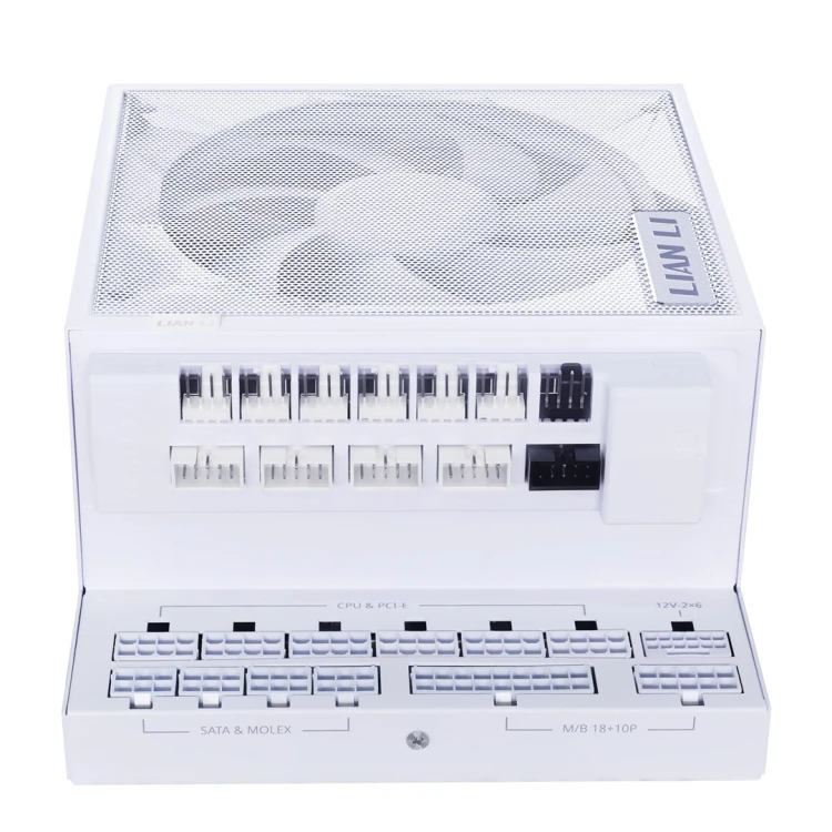 Zasilacz Lian Li EDGE GOLD 1000 80 PLUS Gold Netzteil, PCIe 5.1, ATX 3.1 - 1.000 Watt, weiß, inkl. USB-Hub