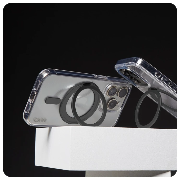 Pokrowiec na telefon komórkowy PanzerGlass CARE by PG BLK Kick/MagS iPhone16P 6.9 Przezroczysty
