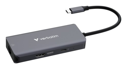 Verbatim 32157 huby i koncentratory USB 3.2 Gen 1 (3.1 Gen 1) Type-C 5000 Mbit/s Szary