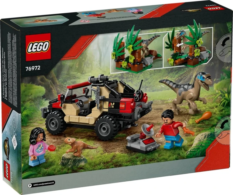 LEGO Jurassic World 76972 - Ucieczka terenówką przed raptorem