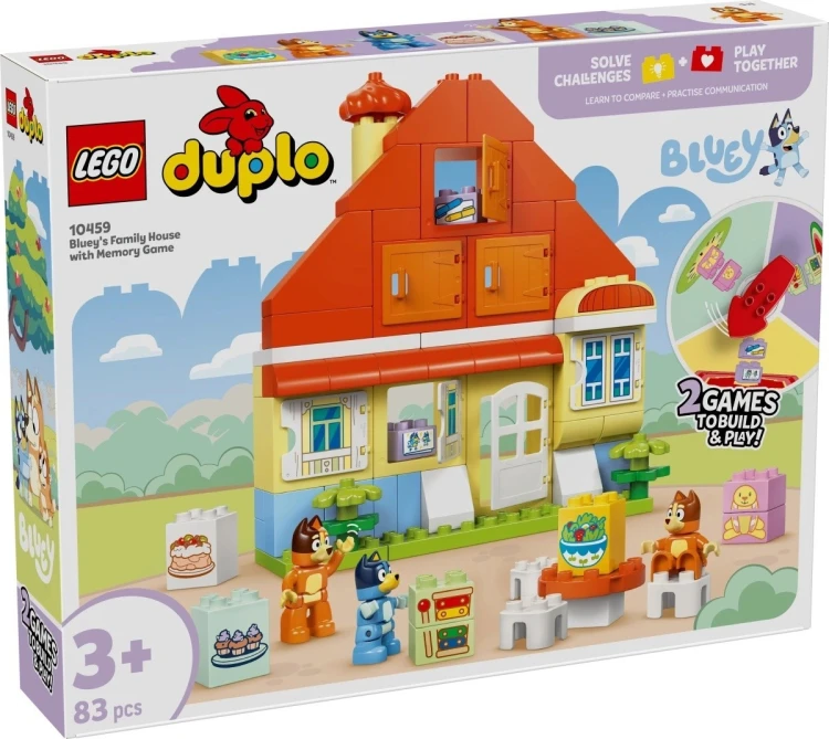 LEGO Duplo Bluey 10459 - Dom rodzinny Blue z grą pamięciową