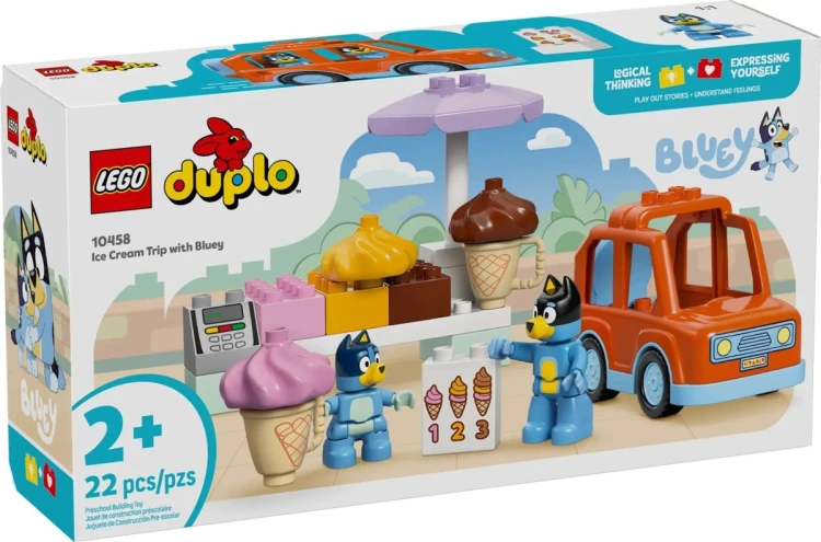 LEGO Duplo Bluey 10458 - Wyprawa po lody z Blue
