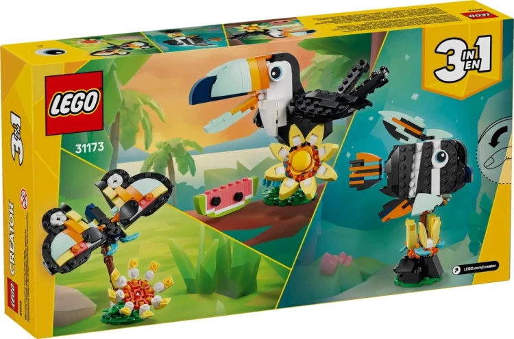 LEGO Creator 3w1 31173 - Dzikie zwierzęta: Tropikalny tukan