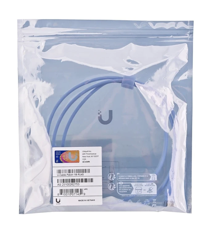 Patchcord UTP Ubiquiti UniFi Patch Cable (U-Cable-Patch-1M-RJ45) Cat. 6 1m white