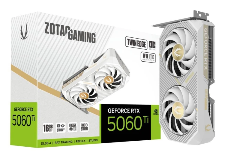 Karta graficzna ZOTAC GAMING GeForce RTX 5060 Ti Twin Edge OC White