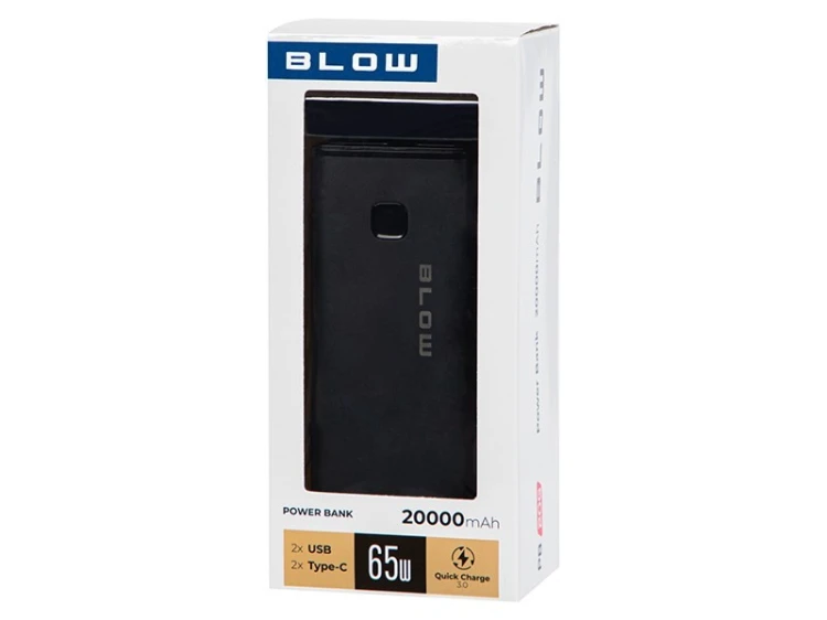 BLOW POWER BANK 20000MAH PD 65W CZARNY PB20G