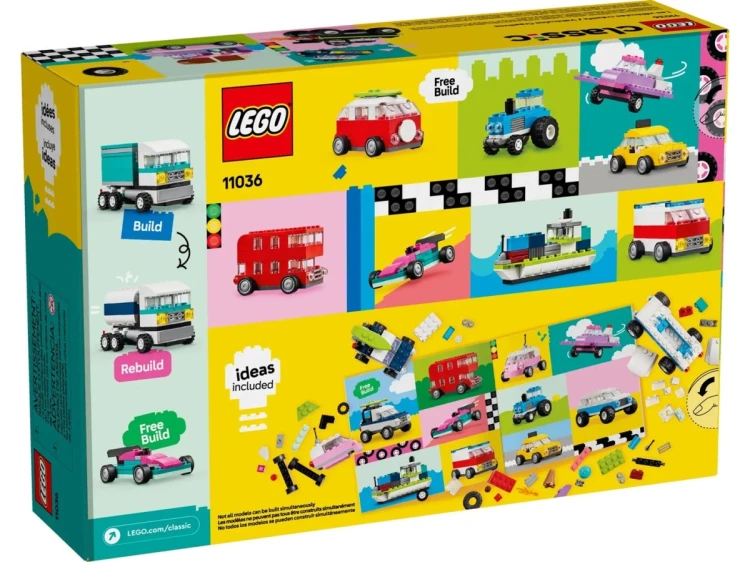 LEGO Classic 11036 Kreatywne pojazdy